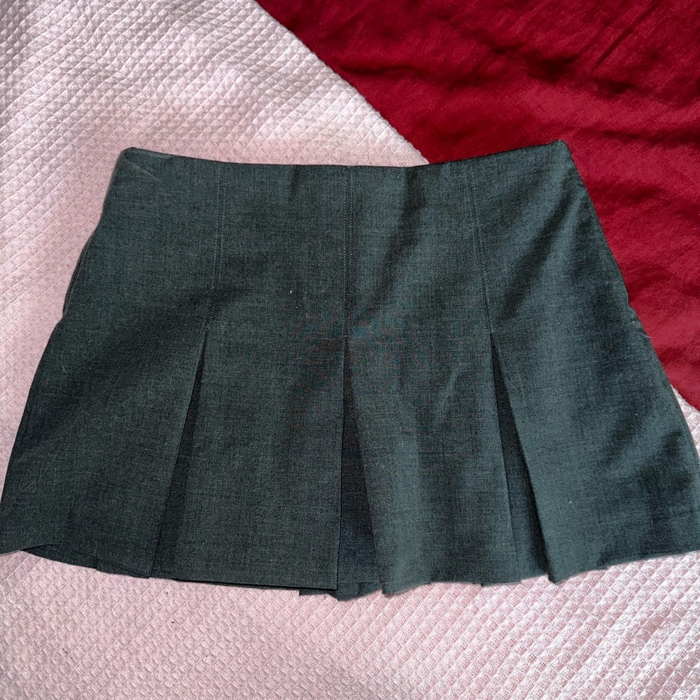 Grey Zara Pleated Skort